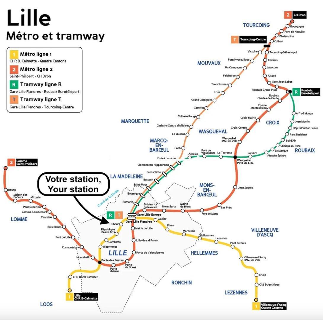Vieux Lille - Appartement Ideal Pour 2 Personnes المظهر الخارجي الصورة
